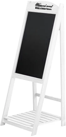 메이크잇 입간판 이젤 원목 블랙보드, 화이트, 1개