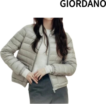 (국내매장정품) 지오다노 간절기 봄가을부터 입기 편한 심플 베스트 디자인 초경량 오리털자켓