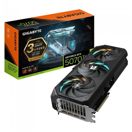GIGABYTE 지포스 RTX 5070 Ti GAMING OC D7 16GB 제이씨현, 5070TI