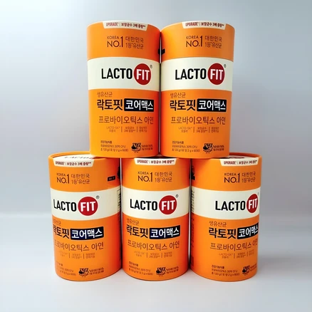 식약처 인증 락토핏 생유산균 코어맥스 종근당 건강 프로바이오틱스 아연, 120g, 5개