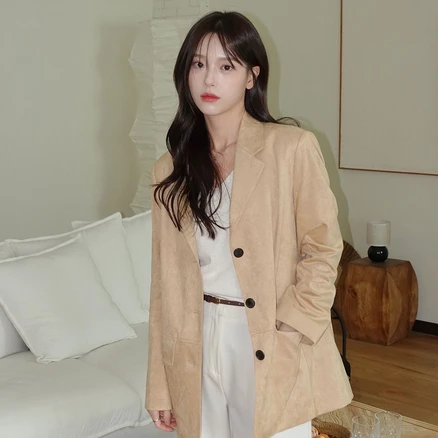 올리브데올리브 싱글 스웨이드 자켓 OL5XJ8800 마감임박!!!