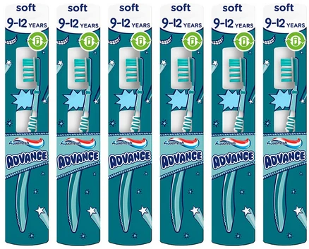 Aquafresh 아쿠아 프레쉬 어드벤스 키즈 칫솔 6개