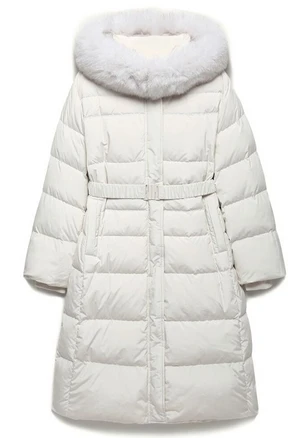 나이스클랍 NICE CLAUP 벨티드 롱 구스 다운 X246PWDA04 387404