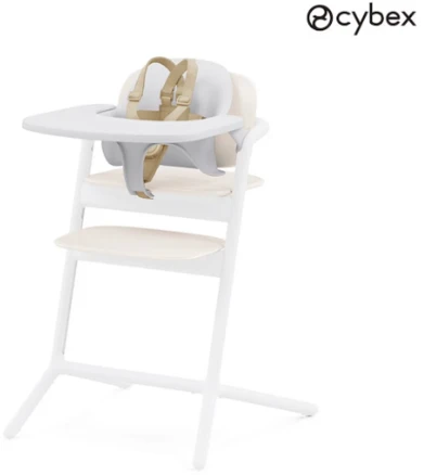 [싸이벡스] 레모 하이체어 정품 액세서리 베이비세트+트레이, 샌드 화이트