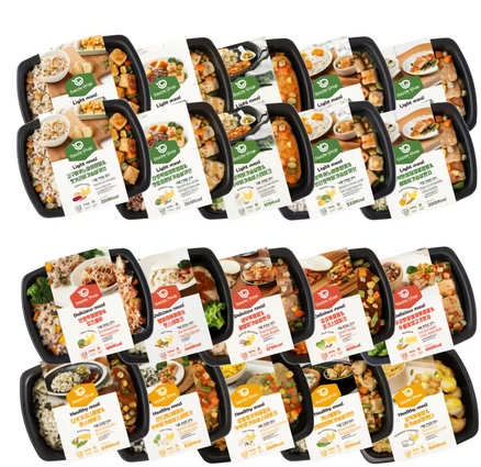다즐샵 식단관리 도시락 4주 식단 15종 20팩 (가벼운10팩+맛있는5팩+건강한5팩), 1세트