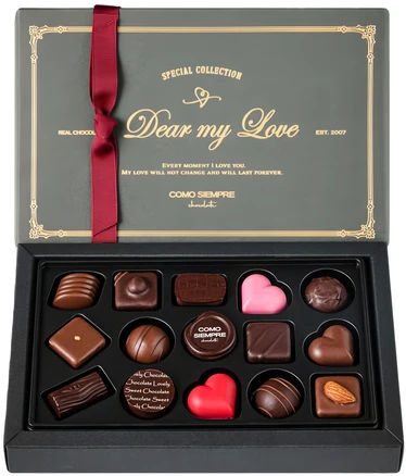 꼬모쎔쁘레 시그니쳐 수제초콜릿 세트, 초콜릿 15p, 1세트