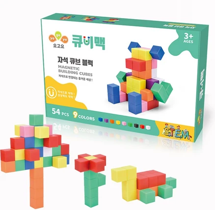 요고요 큐비맥 자석 큐브 블럭, 54피스 스타터 세트, 1개