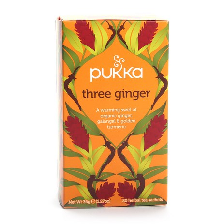 Pukka Herbs 쓰리 진저 티 무카페인, 1.8g, 20개, 1개, 20개입-추천-상품