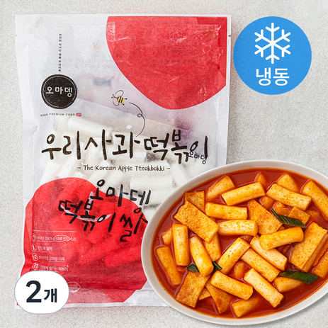 오마뎅 우리사과 떡볶이 (냉동), 462g, 2개-추천-상품