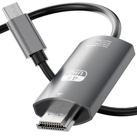 누아트 HDMI ver. 2.1 UHD 4K 60Hz MHL 넷플릭스 OTT 미러링 케이블, METAL, 1개, 2m-추천-상품