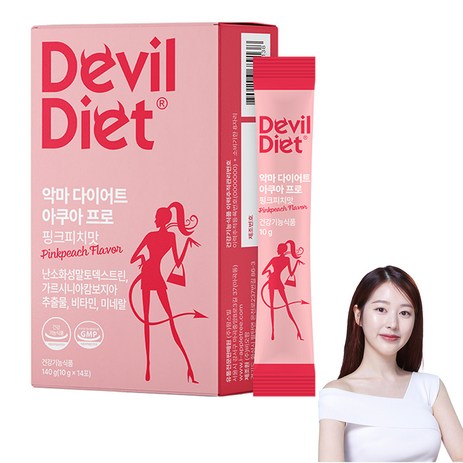 악마다이어트 아쿠아 프로 핑크피치맛 가르시니아 14p, 140g, 1개-추천-상품