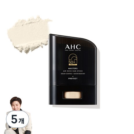 AHC 마스터즈 에어리치 선스틱 SPF50+ PA++++, 14g, 5개-추천-상품