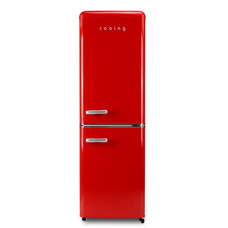 쿠잉전자 레트로 콤비 151L 2도어 냉장고 방문설치, REF-C153R-추천-상품