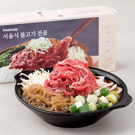 프레시지 서울식 불고기 전골 밀키트, 424.5g, 1개-추천-상품