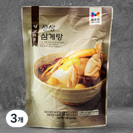 생생 삼계탕 냉장, 1kg, 3개-추천-상품