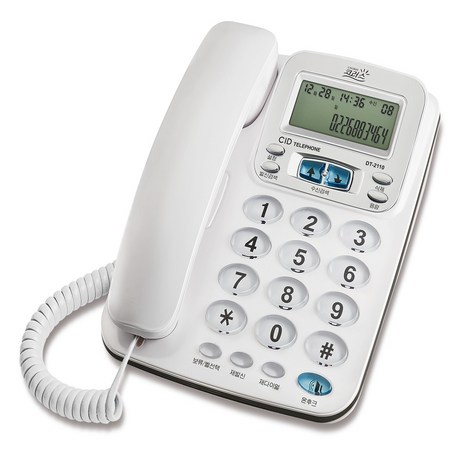 코러스 발신자 전화번호 표시 전화기, DT-2110(화이트)-추천-상품