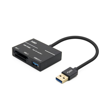 컴스-USB-3.0-카드리더기-1Port-SD-XQD-FW399-추천-상품