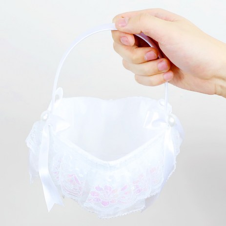 셀프 웨딩 하트리본 화동바구니, 혼합색상, 단품-추천-상품