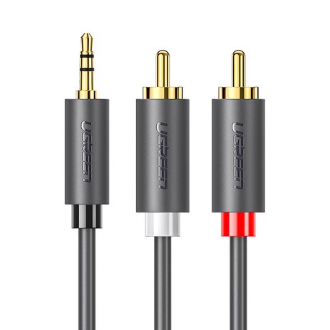 유그린 고급형 3.5mm 스테레오 to 2 RCA 케이블 1m-추천-상품