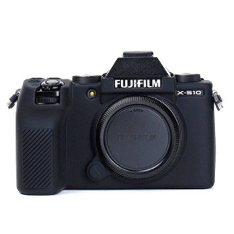 FUJIFILM X-S10 카메라 실리콘 바디보호용 케이스 블랙, 1개-추천-상품