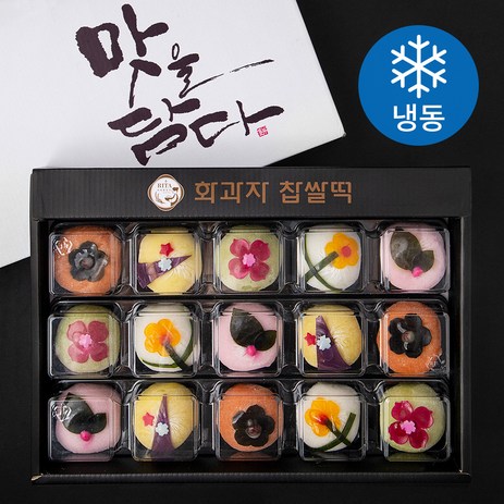 화과자 찹쌀떡 60g x 15p 세트 (냉동), 900g, 1세트-추천-상품