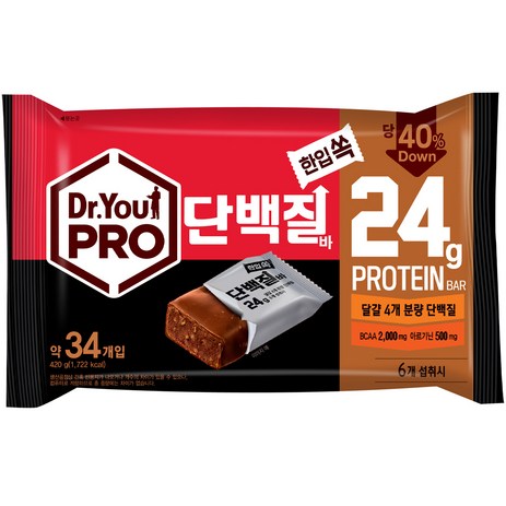 닥터유 프로 한입쏙 단백질바, 420g, 1개-추천-상품
