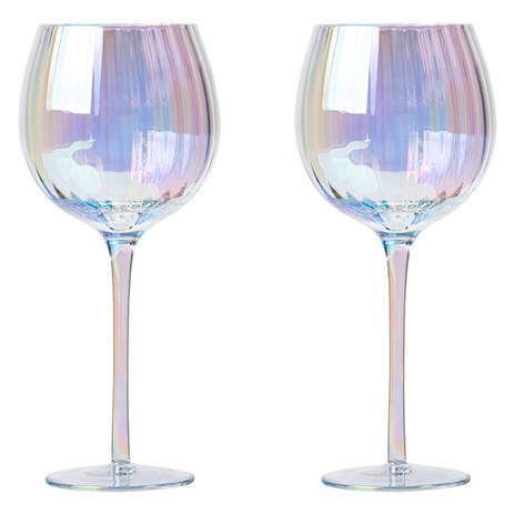 인블룸 오로라 홀로그램 와인잔, 530ml, 2개-추천-상품