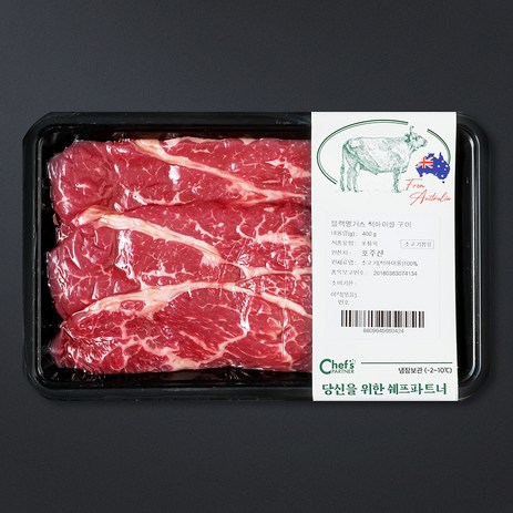 SAVOR 호주산 블랙앵거스 소고기 척아이롤 구이용 (냉장), 400g, 1개-추천-상품