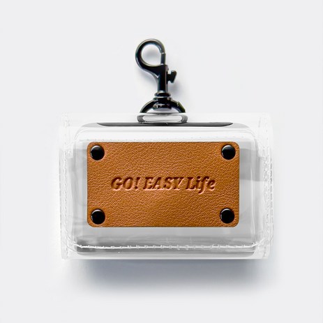 힉스코리아 그립뱅크 22.5W 잔량표시 고속충전 미니 보조배터리 10000mAh, 실버(보조배터리), 브라운(키링 케이스), GB-PB10K-추천-상품
