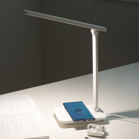 제노브-고속무선충전-LED-스탠드-LC502-화이트-추천-상품