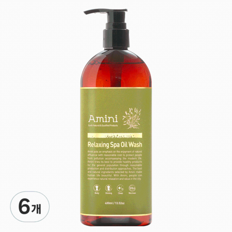 아미니-릴렉싱-스파-오일-바디워시-400ml-6개-추천-상품