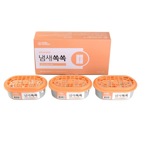 소다스쿨 반복사용 냄새쏙쏙 탈취제 선물세트, 300g, 3개-추천-상품