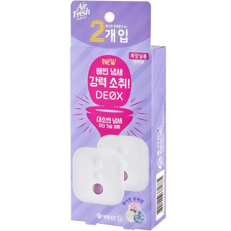 에어후레쉬 데옥스 화장실 방향제 부케향 2p, 12ml, 1개, 꽃향-추천-상품