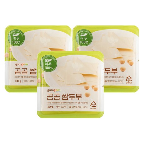 곰곰 쌈두부 3입세트, 300g, 1팩-추천-상품