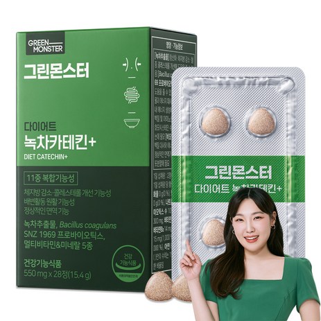 그린몬스터 다이어트 녹차카테킨+ 15.4g, 28정, 1개-추천-상품