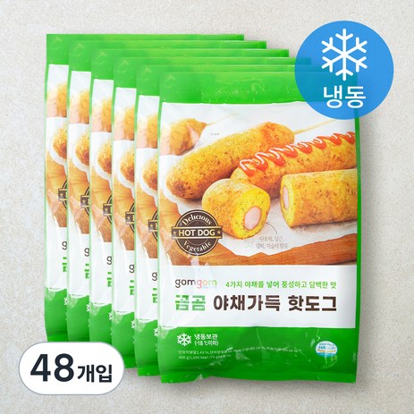 곰곰 야채가득 핫도그, 75g, 48개입-추천-상품