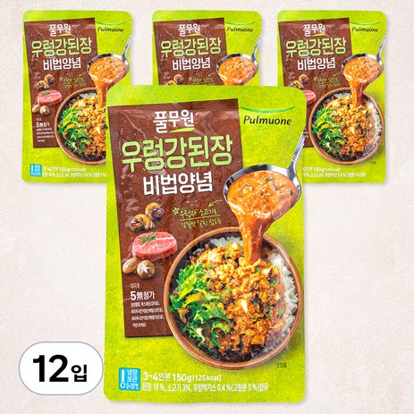 풀무원 우렁 강된장, 150g, 12입-추천-상품