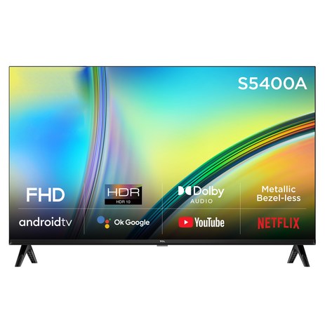 TCL 안드로이드11 FHD LED TV, 100cm(40인치), 40S5400A, 스탠드형, 고객직접설치-추천-상품