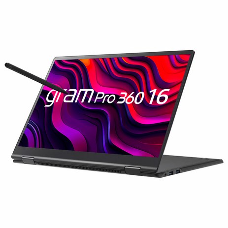 LG전자 2024 그램 프로 360 16 코어Ultra5, 옵시디안블랙, 512GB, 16GB, WIN11 Home, 16T90SP-KA5BK-추천-상품