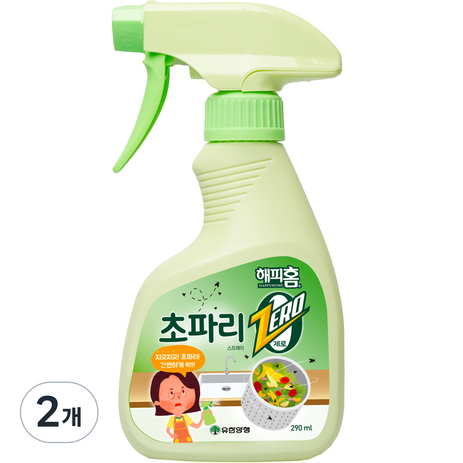 해피홈-초파리제로-스프레이-290ml-2개-추천-상품