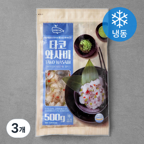 고래미 타코와사비 (냉동), 500g, 3개-추천-상품