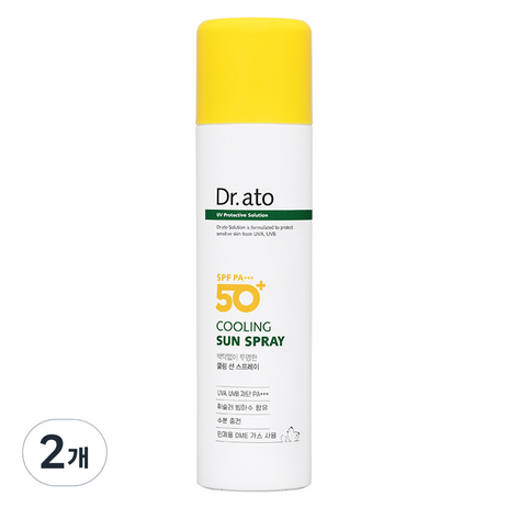 닥터아토 쿨링 선 스프레이 SPF50+ PA+++, 2개, 150ml-추천-상품