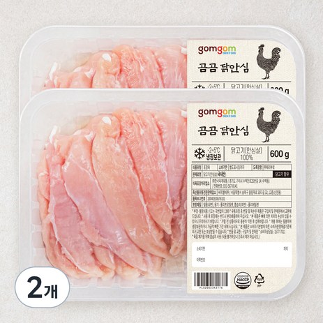 곰곰 닭안심 (냉장), 600g, 2개-추천-상품