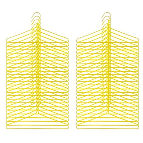 세탁소 옷걸이, 노랑색, 100개-추천-상품