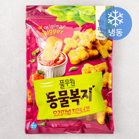 풀무원 동물복지 지구식단 치킨 너겟 오리지널 (냉동), 1000g, 1개-추천-상품