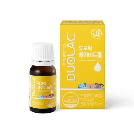 듀오락 베이비 드롭 프로바이오틱스 플러스 비타민D, 1개, 7.5ml-추천-상품