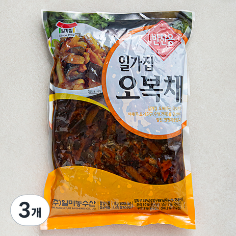 일가집 오복채, 3개, 1kg-추천-상품