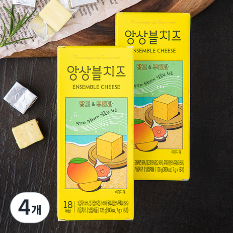 FromagedeGourmet 앙상블 치즈 망고 & 무화과 18개입, 126g, 4개-추천-상품