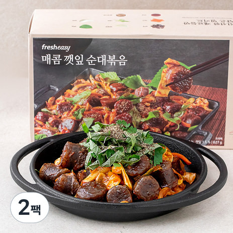 프레시지 매콤 깻잎 순대볶음, 627g, 2팩-추천-상품