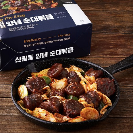 프레시지 The Easy 신림동 양념순대볶음, 328g, 1개-추천-상품